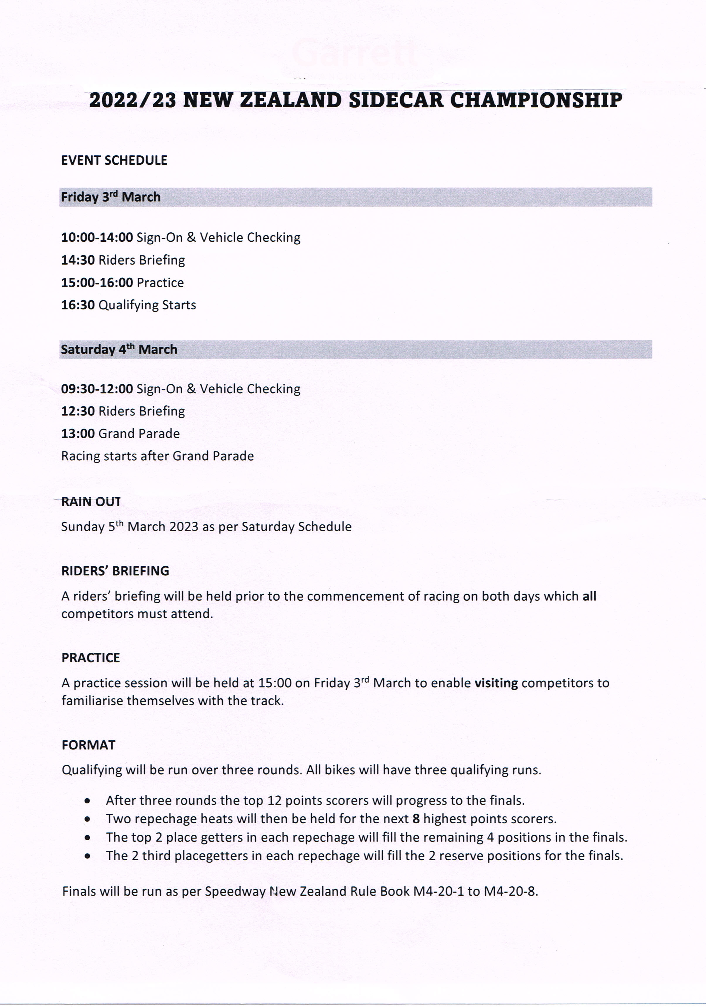 Index of docs format 